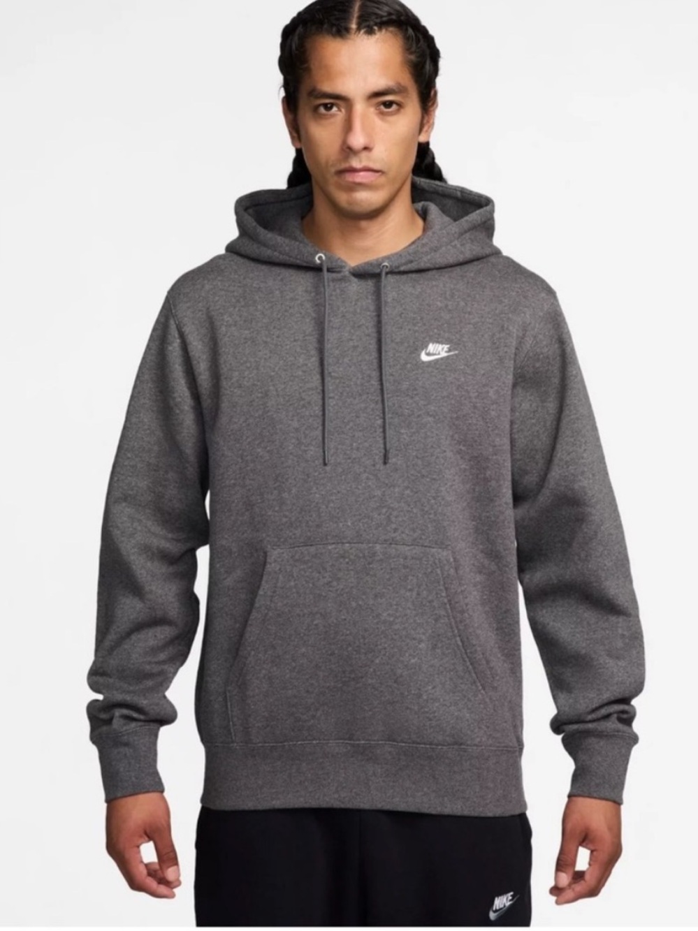 Nike Men’s Sportswear Club Fleece Hoodie - Charcoal Grey